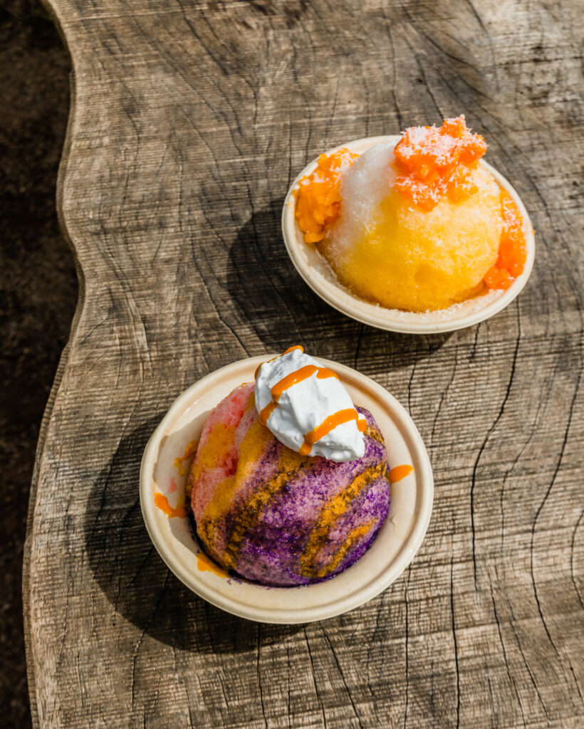 Hawaiian shave ice with toppings
